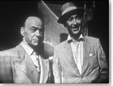 Lee Bowman (right) in a scene from "the Red Hook Murder".