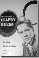 1954 Advert from "Fortnight Magazine" California - "The Adventures Of Ellery Queen" with Hugh Marlowe, Tuesday at 9:00 PM, KCOP Lucky Channel 13.