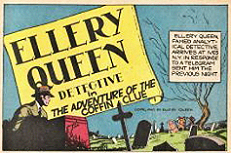 Issue 23 featured the start of Ellery Queen Detective in "The Adventure of the Coffin Clue".